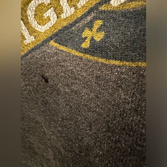 REDONE Notre Dame Upcycled Cropped Hoodie Women’s Grey & Black Size XS/Small - Picture 10 of 10